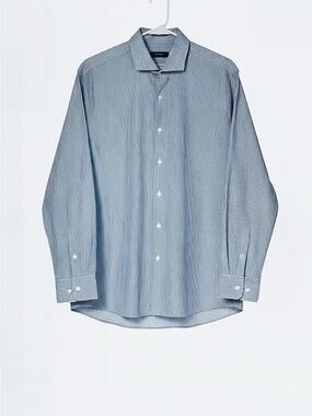 Hugo Boss Men's Striped Cotton Dress Shirt 16.5